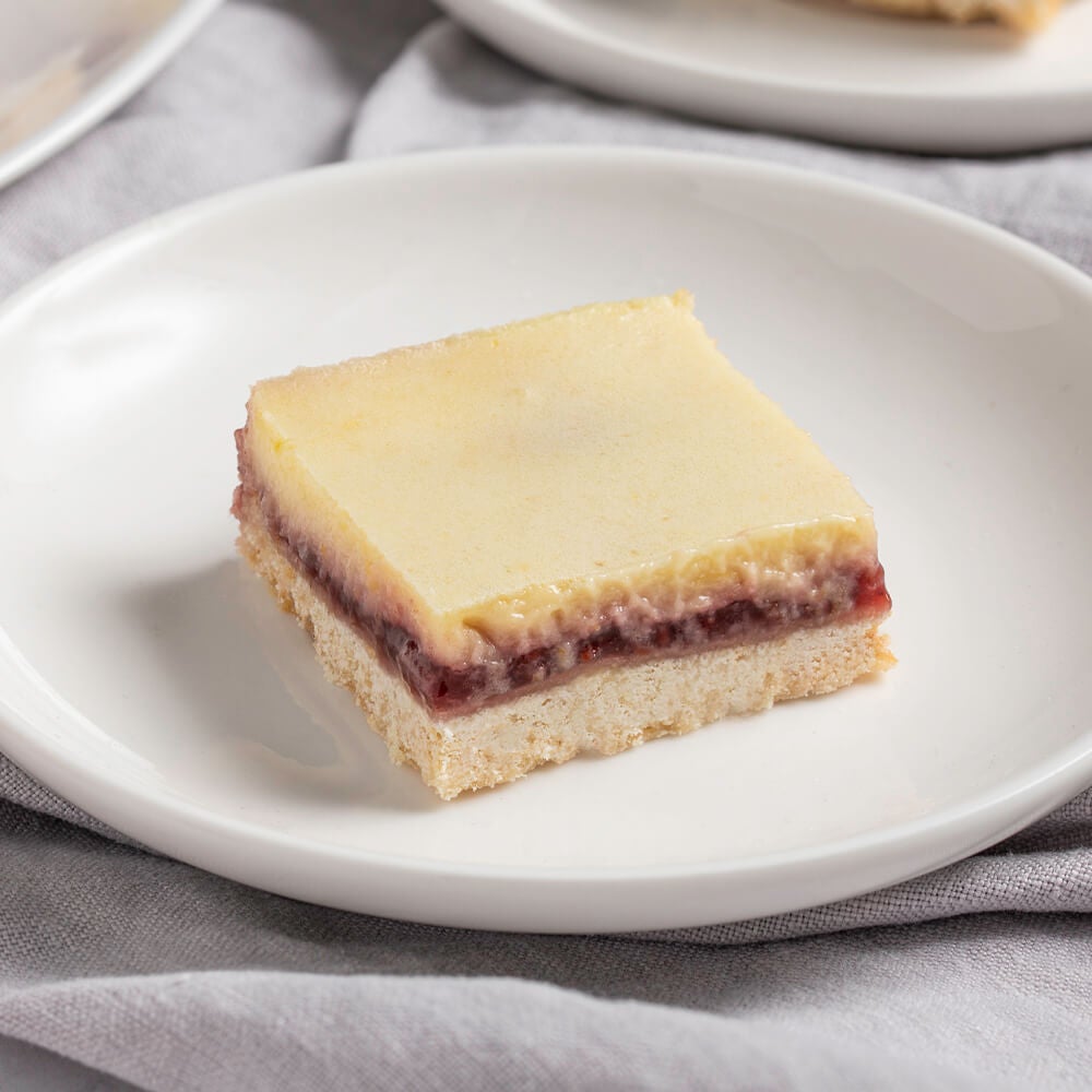 Lemon Raspberry Bars | Low Sugar Recipe