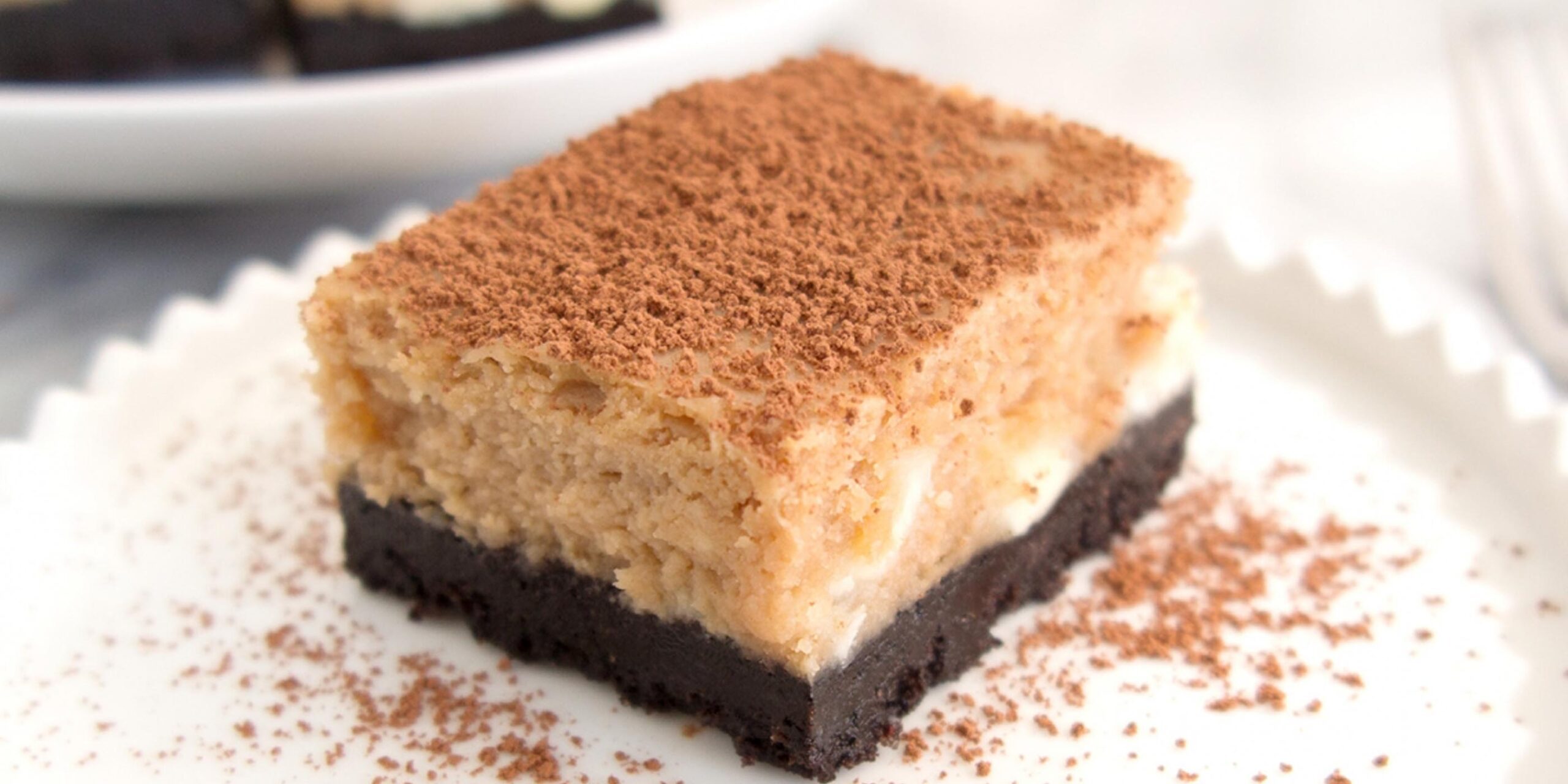 Mocha Cheesecake Bars | Low Sugar Recipe