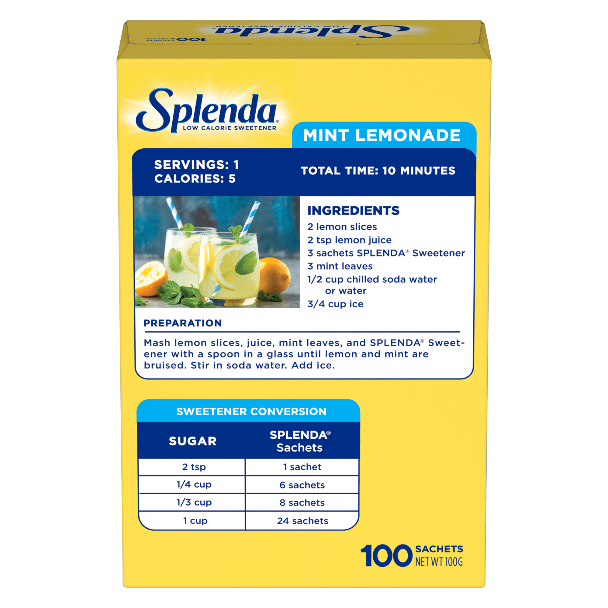 Splenda Sweetener Sachets Low Calorie Sweetener & Sugar Substitute