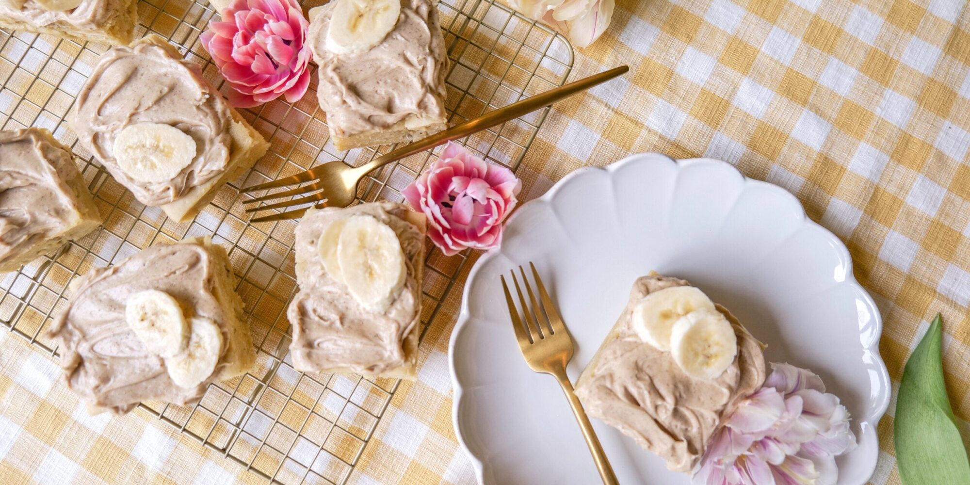 Banana Cake with Brown Butter Cream Cheese Frosting