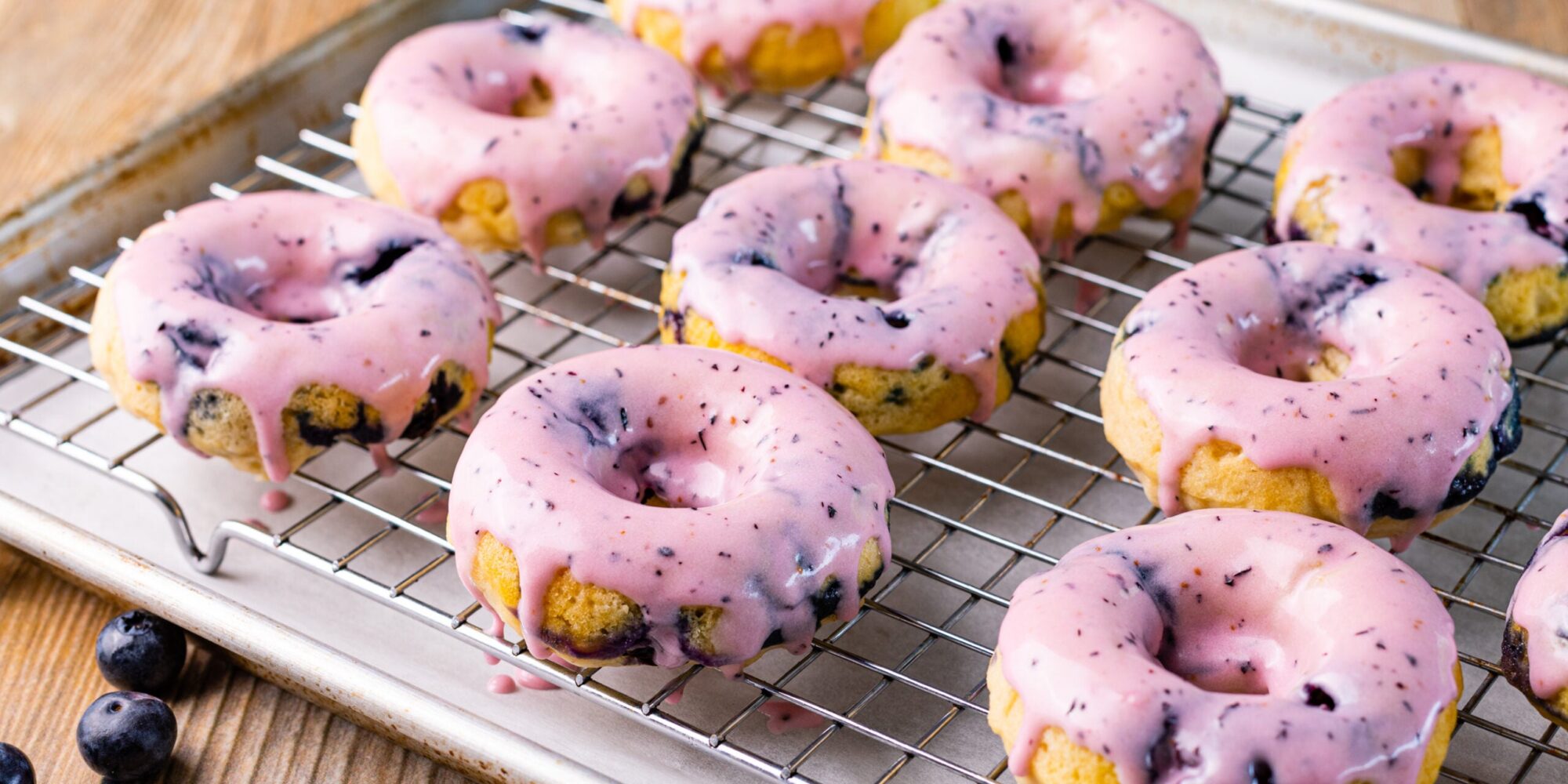 Vegan Blueberry Donuts