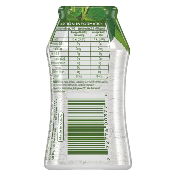 Splenda Stevia Liquid Sweetener - Back