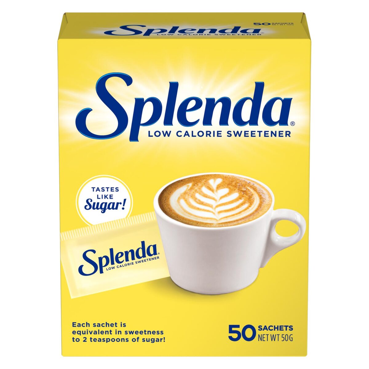 Splenda Sweetener Sachets 50 - Front