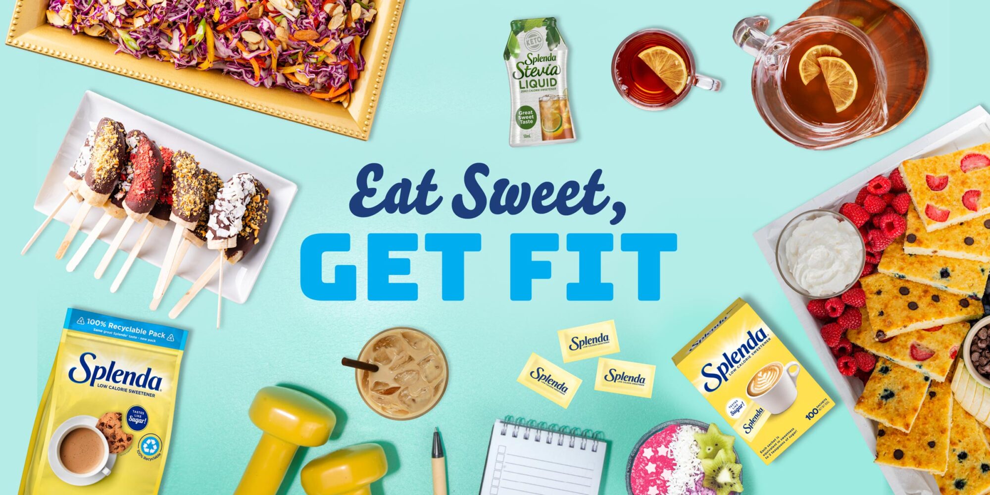 Eat Sweet, Get Fit with Splenda® No Calorie Sweetener & Sugar Substitute