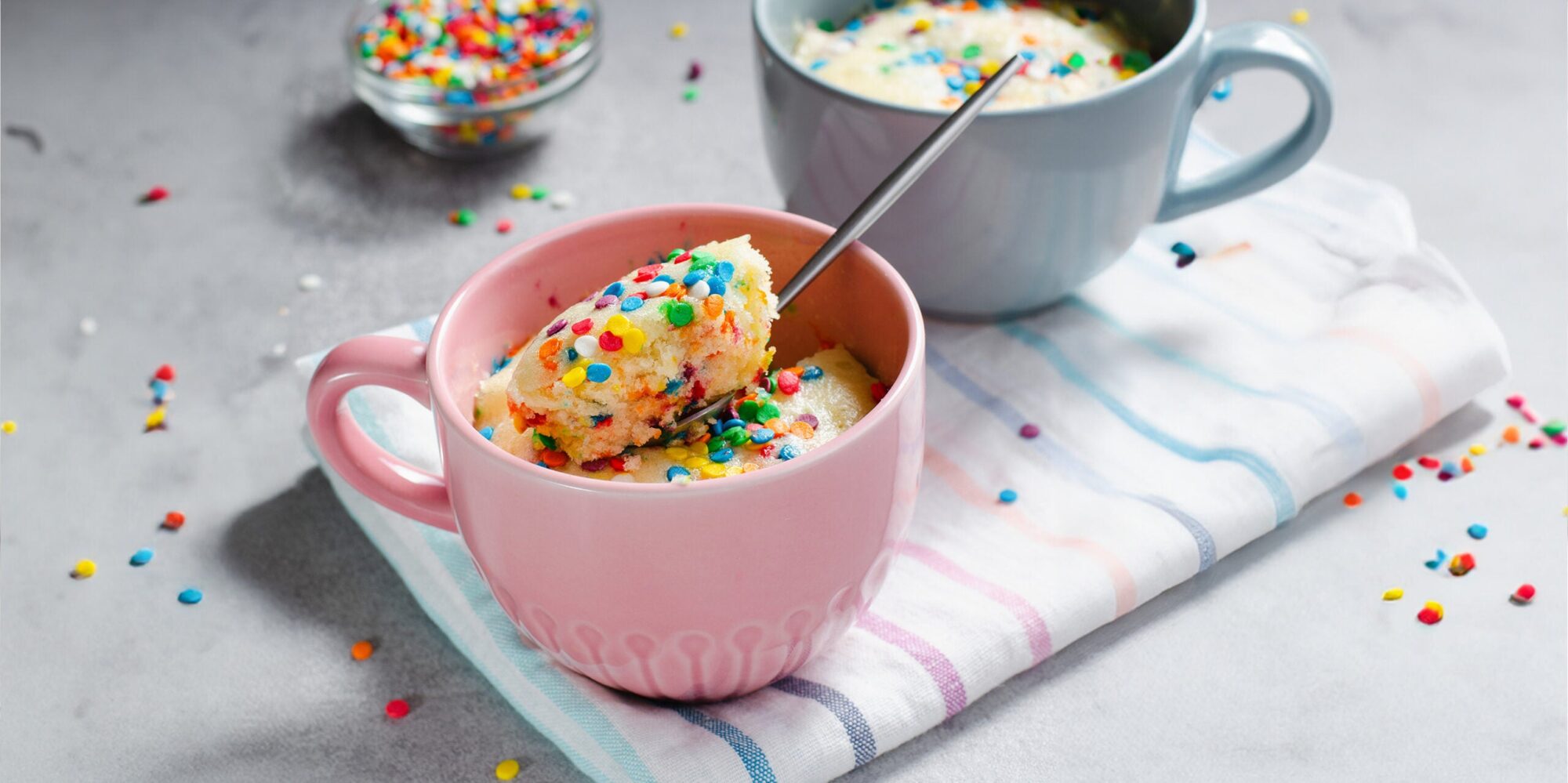 Birthday Confetti Mug Cake